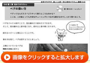 初心者向けウクレレ講座DVD初心者セッについて